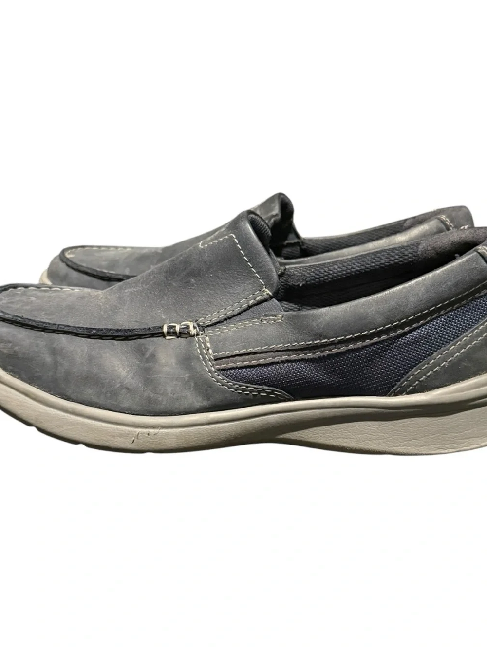 Clarks Men's Cotrell Blue Easy Loafer Slip-on Shoes Sz 9.5 M Casual Lifestyle